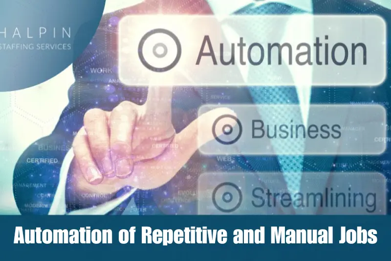 automation of repetitive and manual jobs